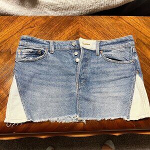 Free People Jean Skirt